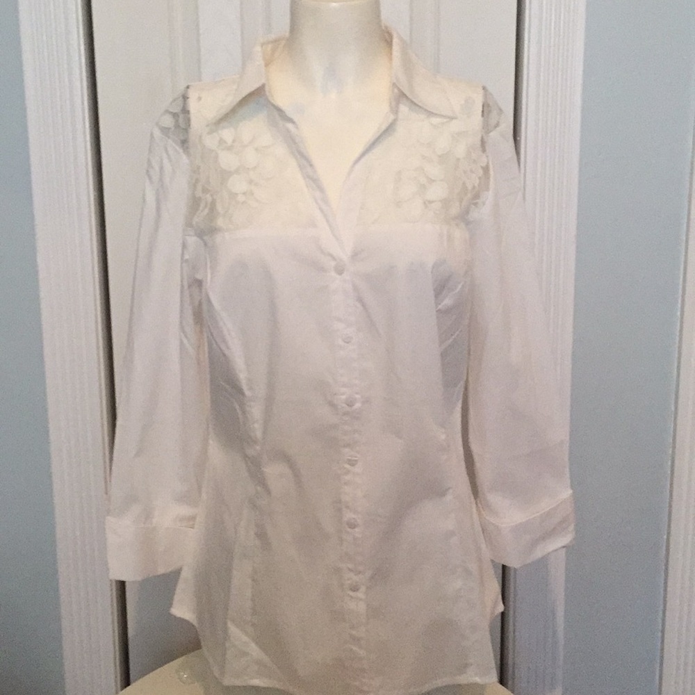 White blouse by Larry Levine